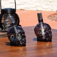 thumbnail image 4 of Sunnydaze Grinning Skull Glass Tabletop Torches - Black - 4-Pack, 4 of 9
