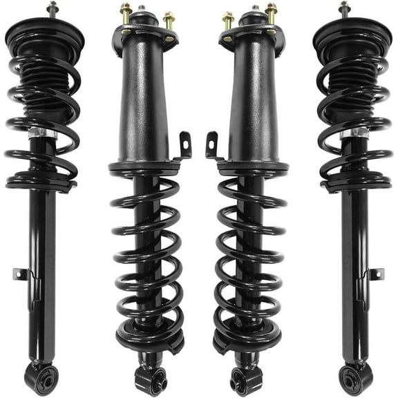 Detroit Axle - RWD 4pc Struts Kit for 2006-2013 Lexus IS250 IS350 [Sedan] Front and Rear Struts with Coil Spring Assembly 2007 2008 2009 2010 2011 2012 Replacement Suspension