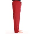 thumbnail image 2 of At The Buzzer Mens Solid Poplin Pajama Pants with Pockets (Burgundy, XX-Large), 2 of 3