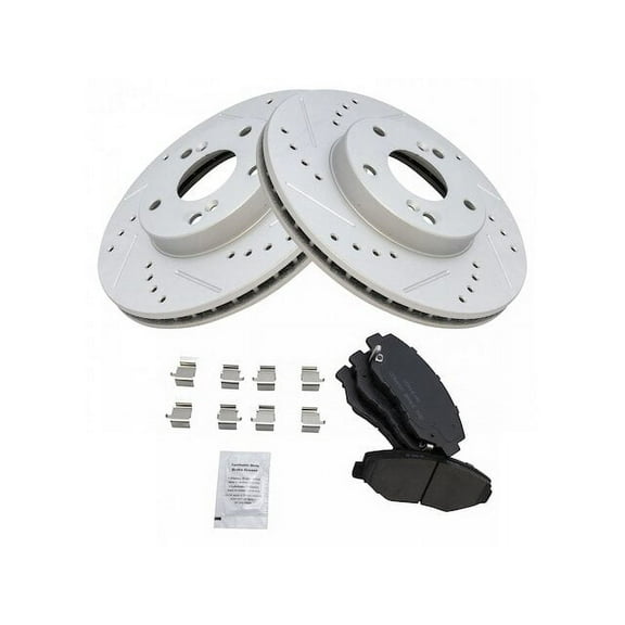 Brake Pad and Rotor Kit - Compatible with 2013 - 2019 Honda Civic 2014 2015 2016 2017 2018