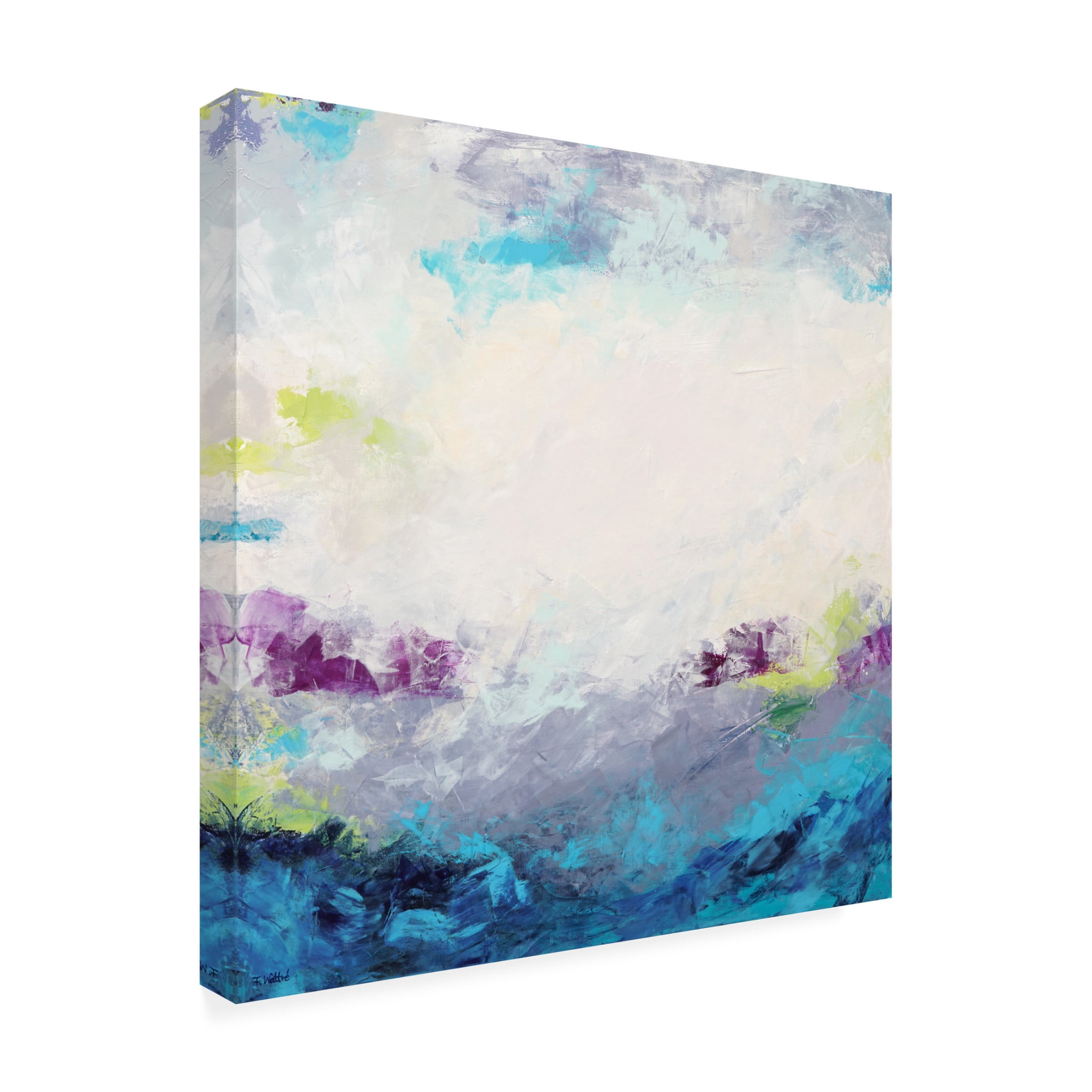 Trademark Fine Art Francoise Wattre Summer morning by the Sea 1 Canvas Wall Art