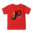 thumbnail image 4 of Chemise Habillée Garçon Unisexe Mode Été Imprimé Tee Drôle Manches Courtes Col Rond T-Shirt Haut Enfant Garcon Rouge 8 Ans-9 Ans, 4 of 4