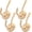 Gold, variant on Gold Wall Hooks, 6 Pack Coat Robe Hook Heavy Duty Metal Double Bath Hook Wall Mounted, Hand Towel Hooks for Cubicle Bathroom Kitchen Closet Garage