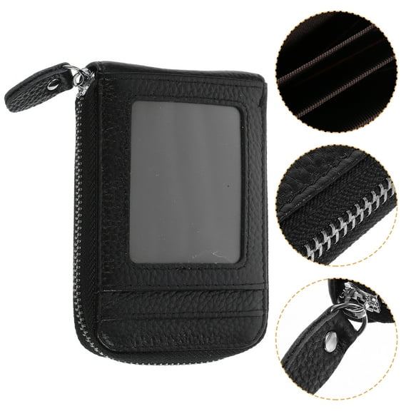 Bag Portable Card Case Id Card Holder Clip Antimagnetic Card Case Pouch Organizer