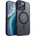 thumbnail image 1 of Entronix Heavy Duty Case For iPhone 16 Pro Max, Translucent Matte Back, Magnetic Sturdy Case, Black, 1 of 5
