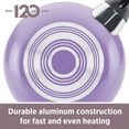 thumbnail image 4 of Farberware Dishwasher Safe Nonstick 6 Quart Nonstick Jumbo Cooker Chef's Pan / Saute Pan with Tempered Glass Lid and Helper Handle, Aqua, 4 of 9
