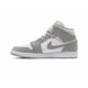 thumbnail image 2 of Ni - ke Ni - ke Air Jordan 1 Mid Linen College Grey Light Bone Shoes 554724-082 Mens 13, 2 of 5