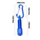 thumbnail image 3 of Mini linterna LED de aleación de aluminio Luz fuerte | Llavero portátil Luz para senderismo al aire libre, campamento, uso doméstico de emergencia | Ligero 16 g | 6.5x3cm | Azul | 4 pilas LR4, 3 of 6