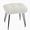 1-Cream White, variant on Ebenchico Backless Vanity Stool Faux Plush Upholstered Small Bench 4 Metal Legs with Adjustable Anti-Slip Feet for Makeup Bedroom Entryway, Black