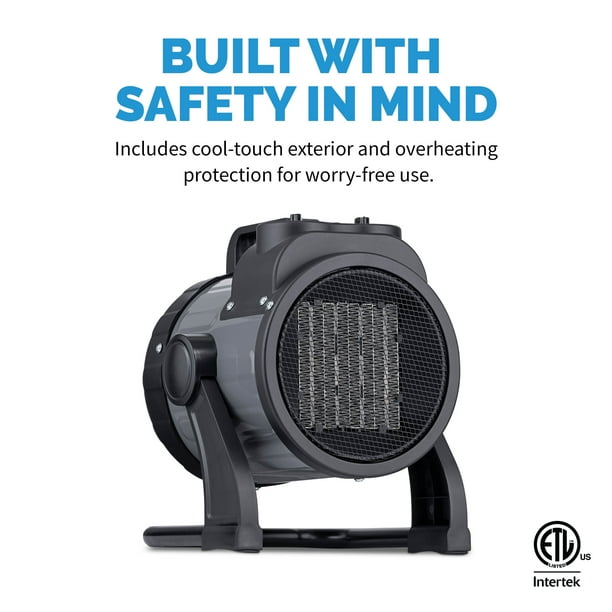 Newair Indoor Ceramic Electric Garage Heater, 120v Plug, 160 sq