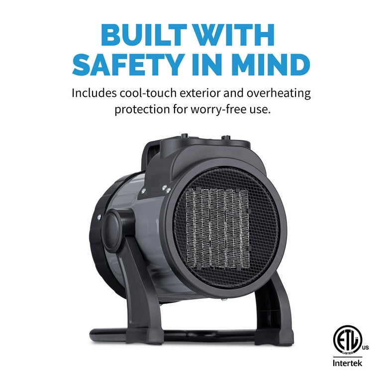 Newair Indoor Ceramic Electric Garage Heater, 120v Plug, 160 sq