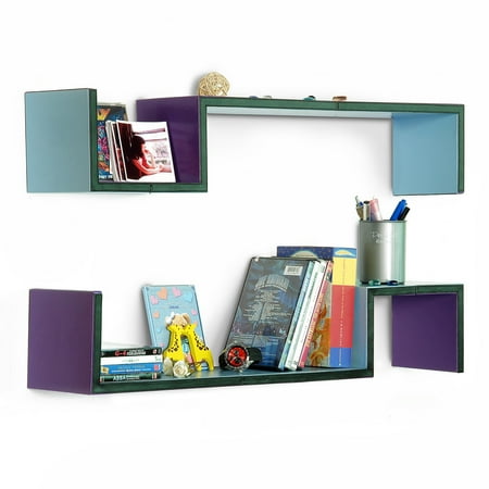 Nightscop S Shaped Leather Wall Shelf Bookshelf Floating Set Of 2 Nightscop S Shaped Leather Wall Shelf Bookshelf Floating Set Of 2