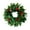C, variant on 13.78in Traditional Holly Wreath with Red Berries & Variegated Leaves, Festive Holiday Door Ornamentation for Indoor Outdoor Mantel Window Wall (B)