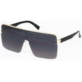 thumbnail image 1 of GFDYREE FLAWLESS EYEWEAR Oversized Flat Top Square VINTAGE RETRO SHIELD VISOR Style Aviator SUNGLASSES, Black Gradient, Oversized, 1 of 6