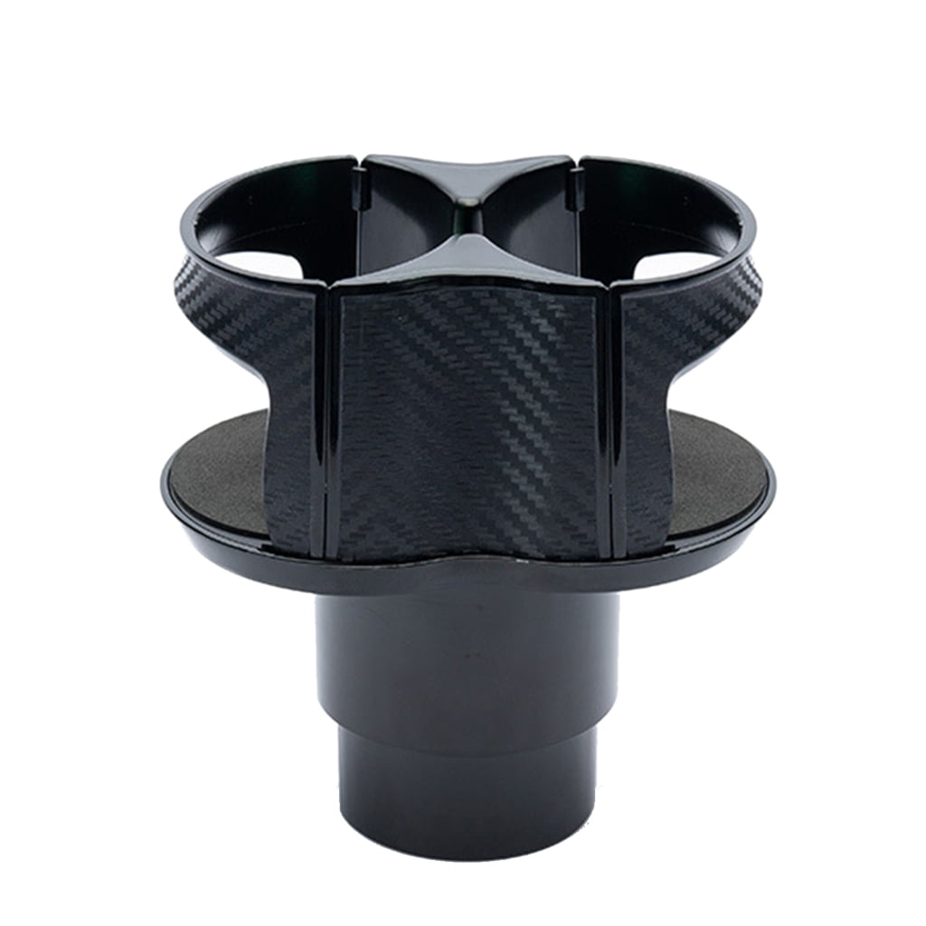 2-in-1 Car Cup Holder Expander - Rotatable, Adjustable Base, Holds Large Cups & Bottles, Black