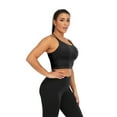 thumbnail image 2 of Spaghetti Straps Bra Seamless Removable Padded Wirefree Gym Workout Fitness Yoga Sport Bras for Women, 2 of 8