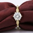 thumbnail image 3 of solitaire jewels 1.5CT Round Moissanite Nature Inspired Engagement Ring For Women, 14K Yellow Gold, 3 of 7