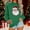 Green, variant on asdoklhq Womens Winter Tops Christmas Women's Round Neck Hoodless Christmas Printed Casual Loose Sweatshirt Gray L