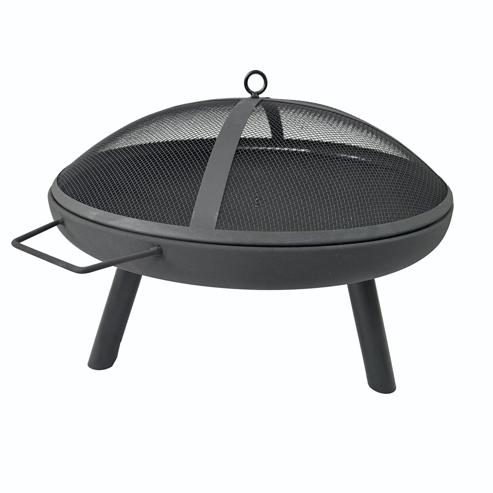 Spaco 28 inch Fire Pit for Outside Portable Wood Small Bowl for with Spark Screen, Fireplace Poker, Spaco 28 inch Fire Pit for Outside Portable Wood Small Bowl for with Spark Screen, Fireplace Poker,