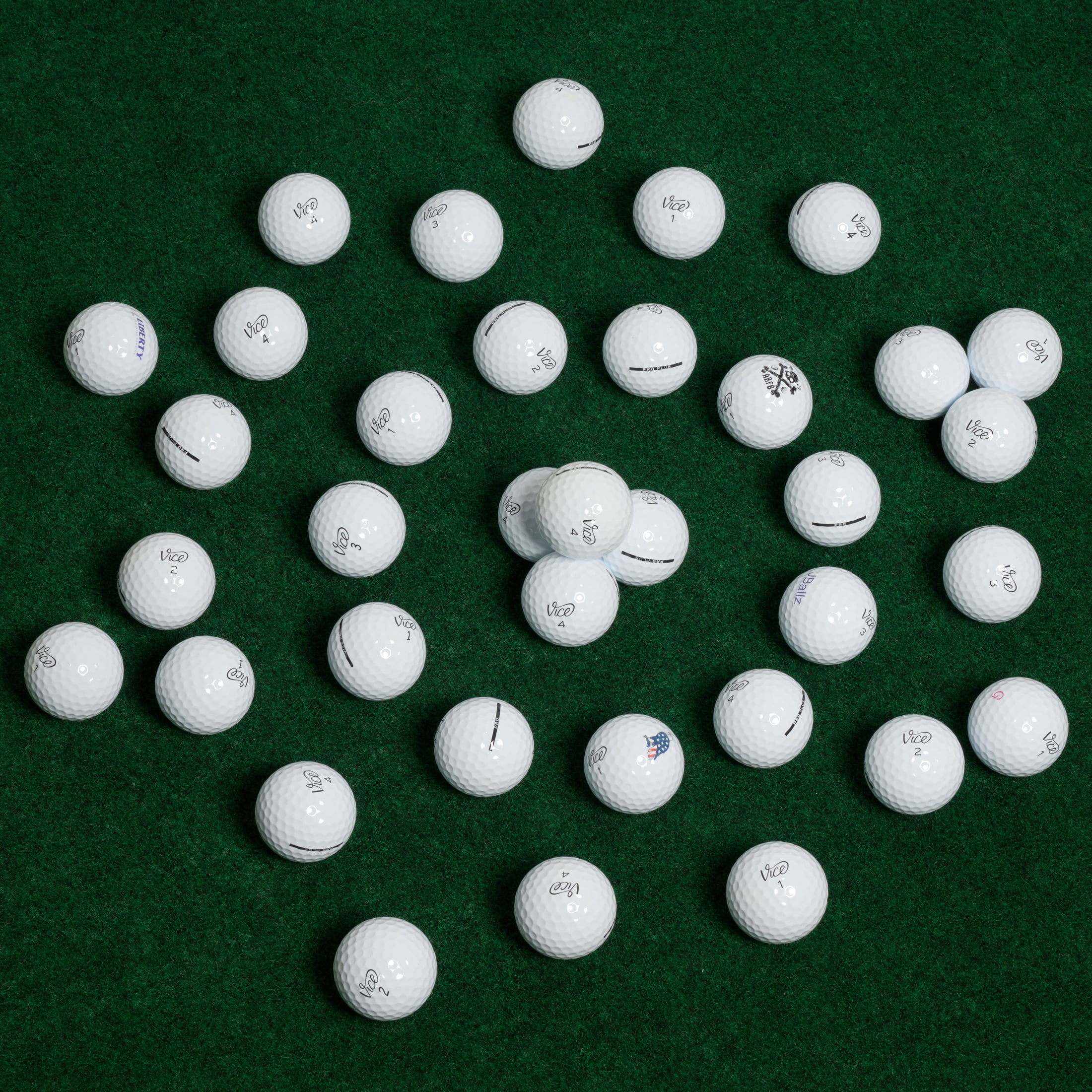Hit Me Again - Vice Pro Mint Recycled Golf Balls (36 Pack)