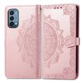 thumbnail image 2 of Feishell Embossed PU Leather Wallet Phone Case for OnePlus Nord N200 5G 6.49 inch,Full Protection Magnetic Clasp Flip Stand Card Slots Shockproof Protective Cover with Hand Strap,Rosegold, 2 of 10