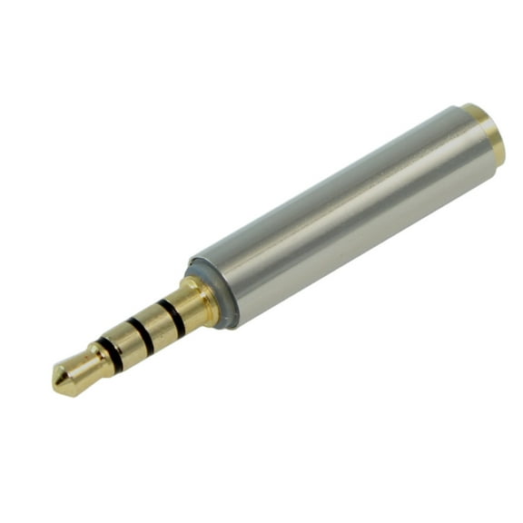 3.5mm Male to Female Port Extender Shielded OMTP/CTIA, 4 Conductor TRRS