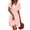 C-Pink White, variant on Summer Dresses for Women Short Sleeve V Neck A-Line Midi Dress Boho Beach Floral Print Sundress