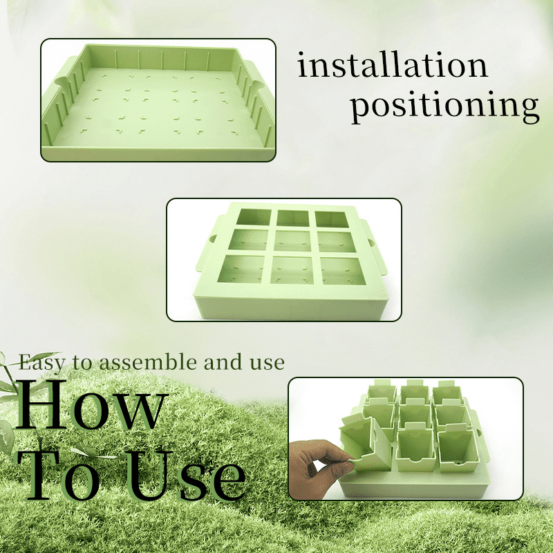 Outdoor Garden Tools And Seed Starter Trays, Made Of Plastic, Reusable For Gardening