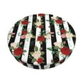 thumbnail image 6 of Uemuo Rose Flowers Pattern Round Bar Stool Seat Covers Washable Stool Cushion Slipcover Elastic Bar Chair Covers-14 inch, 6 of 7