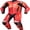 Red Fluo/Mid Red/White, variant on Alpinestars GP Plus V4 Sprint 1-Piece Adult Off-Road Motorcycle Race Suits - Black/White/Red Fluo / 52
