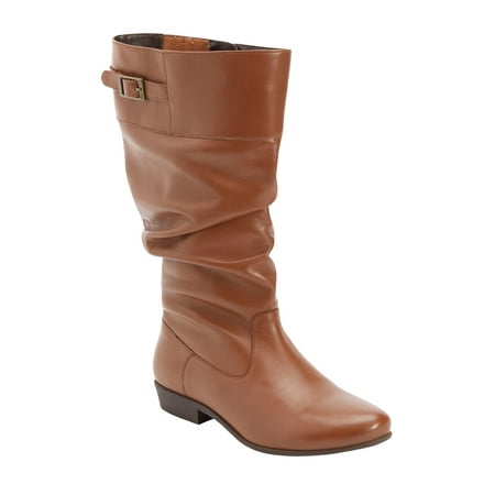 

Comfortview Women s Wide Width The Monica Wide Calf Leather Boot