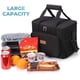 thumbnail image 2 of Bolsa de almuerzo grande con aislamiento para 24 latas (15 L), bolsa de enfriamiento suave para hombres y mujeres adultos, gris JM bolsa de viaje, 2 of 5
