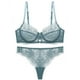 thumbnail image 2 of Conjunto de sujetador ultrafino con perspectiva de encaje europeo y americano, sujetador de mujer, ropa interior de encaje de talla grande, 2 of 3