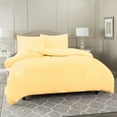 thumbnail image 5 of Hearth & Harbor 3-Piece Vanila Yellow Duvet Cover Set, Twin, 5 of 5