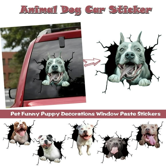 Sticker Paste Car Funn Animal Y Stickers Window Dog Decorations Pet Puppy Wall Sticker