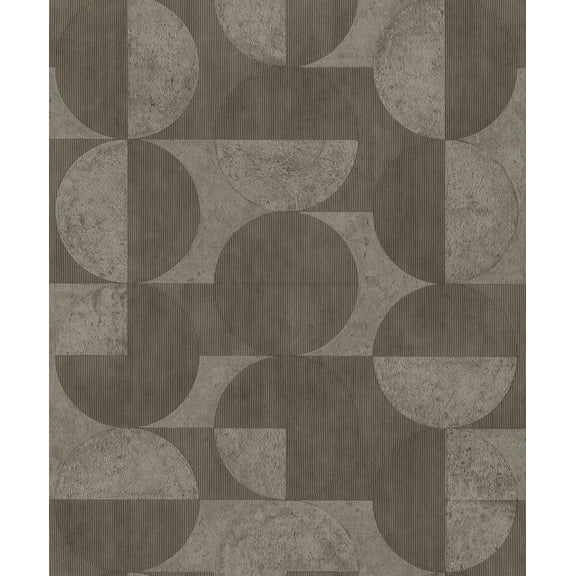 Advantage Barcelo Brown Circles Wallpaper