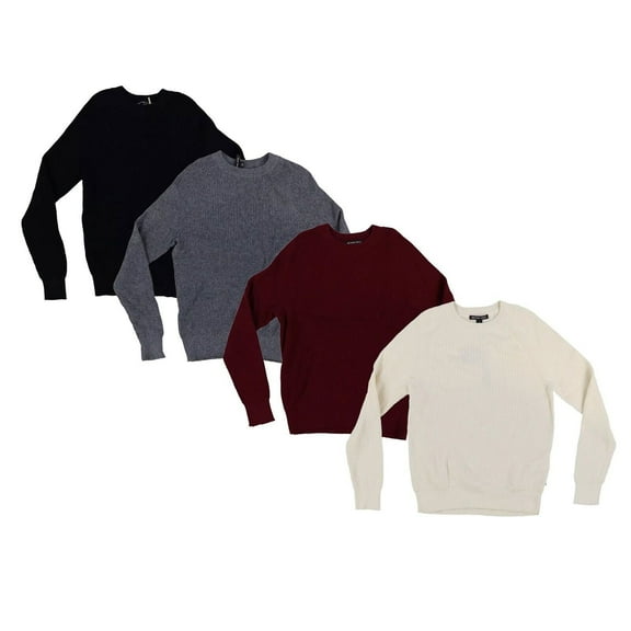 Michael Kors Men's Sweater Crew Neck Cable Knit Pullover Outerwear Long Sleeve