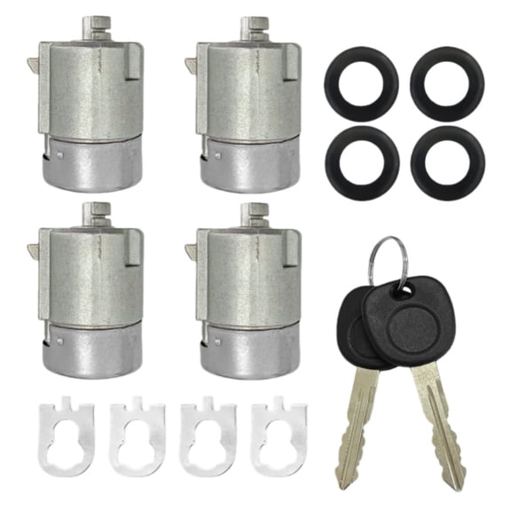 4Pcs Door Lock Cylinder & 2Keys For Chevrolet Savana Express