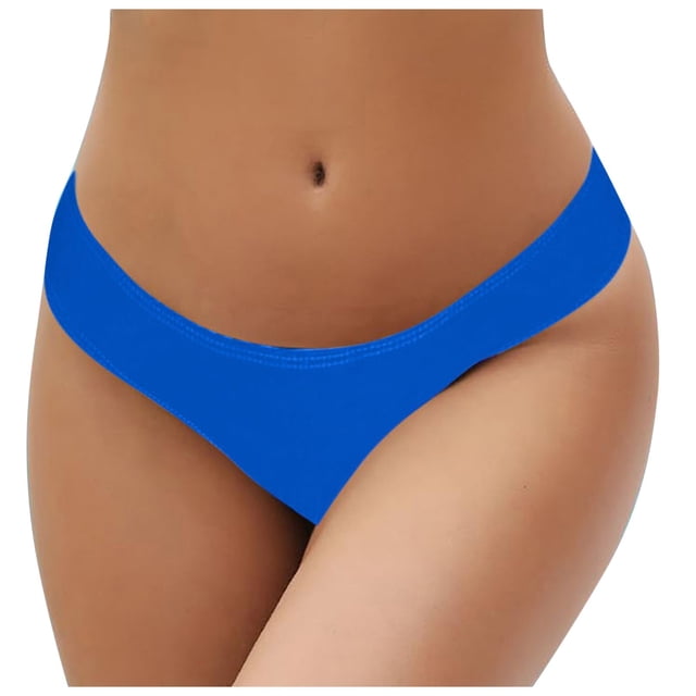 Bas de Bikini Fendus Couleur Unie