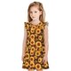 thumbnail image 1 of Fotbe Vintage Brown Plaid Sunflower Vestido de Dormir para Niñas de 3 a 10 Años, Mangas Cortas, Estilo Princesa, Pijama Camisón con Mangas Voladas-Medium, 1 of 6