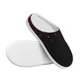 thumbnail image 3 of Yiaed Red Glitter1 Print Slippers Fuzzy Warm Cozy Slippers Non Slip House Slippers For Indoor Outdoor Slippers House Slippers-11, 3 of 7