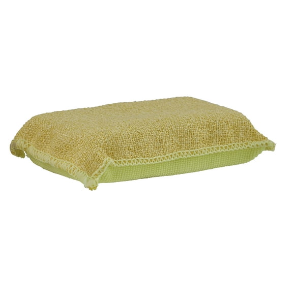 Superio Miracle Microfiber Dish Scrubbing Sponge 6 Pack - Yellow