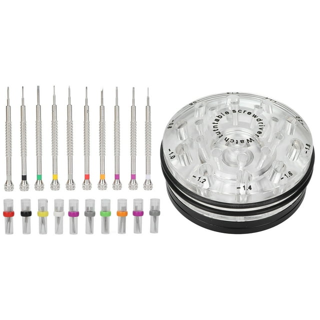 Juego De Destornilladores Para Relojes, Destornilladores Para Relojes Resistentes Al Desgaste Para Reparadores Para Principiantes EOTVIA Screwdriver Set