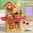 thumbnail image 4 of Fiudx Ofertas flash del día solo en línea Juego de cocina para niños de 3 a 6 años, rompecabezas para bebés, cocina de simulación de cocina para niños y niñas, regalos de cumpleaños, 4 of 7