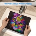 thumbnail image 5 of 12" x 10" Artistic Cat Mouse Pads Colorful Cute Animal Mousepad for Women Girls, Washable Non-Slip Rubber Rectangle Desk Mat with Stitched Edge for Laptop Computer Wireless Mouse Desk, 5 of 5