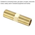 thumbnail image 5 of Unique Bargains G1/2 Male Thread Brass Pipe Fitting 70mm Length Hex Connector Pipe Adapter 3 Pack, 5 of 5