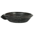 thumbnail image 4 of Creative Co-Op Large Decorative Vintage Clay Bowl with Handle for Storage, Black, 4 of 4