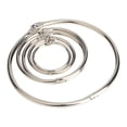 thumbnail image 1 of OUNONA 50Pcs Strong Steel Binder Rings Silver Metal Loose Leaf Rings for Craft and Filing, 1 of 8