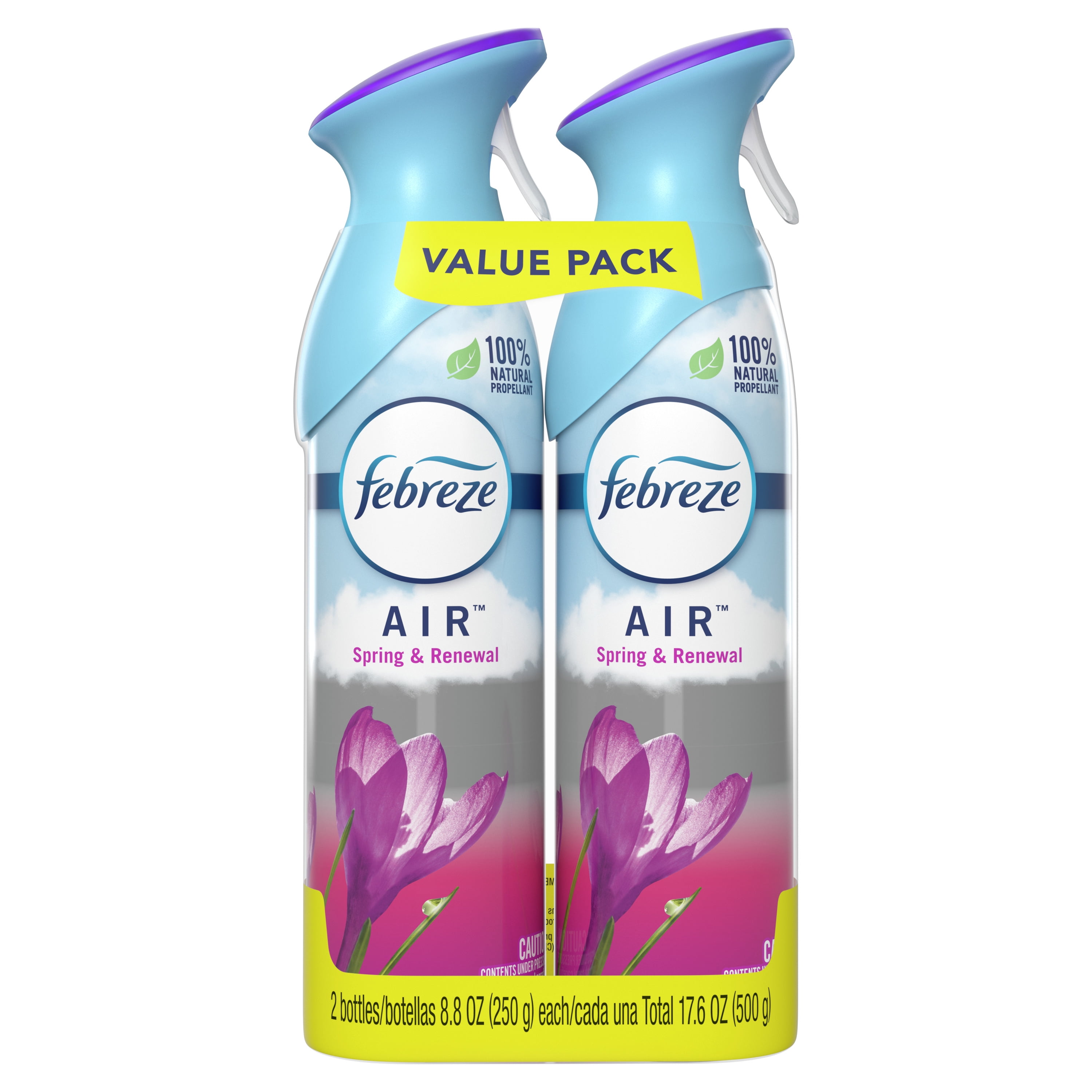 Febreze Odor-Eliminating Air Freshener Spray, Spring and Renewal 2 Ct