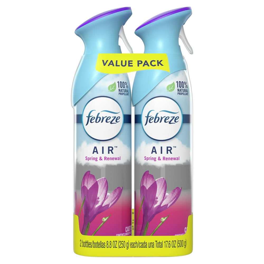 Febreze OdorEliminating Air Freshener Spray, Spring & Renewal, 2 ct